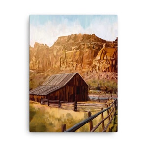 Capitol Reef National Park, Capitol Reef Painting, Capitol Reef Print, National Parks Art, National Parks Print, National Parks Canvas, Utah