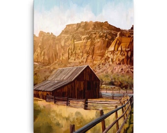 Capitol Reef National Park, Capitol Reef Painting, Capitol Reef Print, National Parks Art, National Parks Print, National Parks Canvas, Utah
