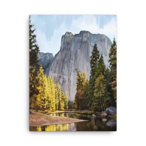 Yosemite Nationalpark, Yosemite Malerei, Yosemite Druck, Nationalparks Kunst, Nationalparks Druck, Nationalparks Leinwand, Reise Malerei