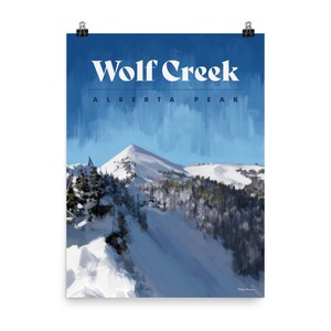 Wolf Creek Poster - BIG -Colorado Ski Poster - Colorado Travel Poster - Ski Colorado - Colorado Ski Art - Ski Decoratie