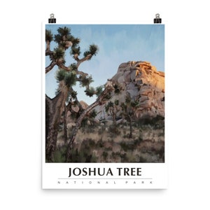 Joshua Tree National Park National Park National Park Poster Travel Poster National Park Art United States Poster Vintage Poster California