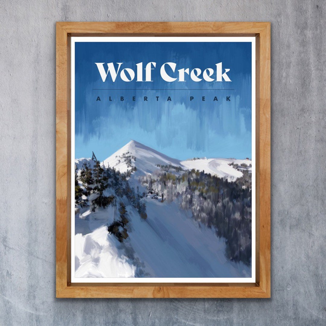Wolf Creek Poster colorado Ski Poster Colorado Travel Poster Ski