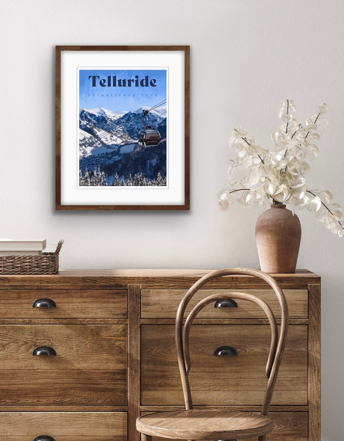 Telluride Poster -colorado Ski Poster - Colorado Travel Poster - Ski ...