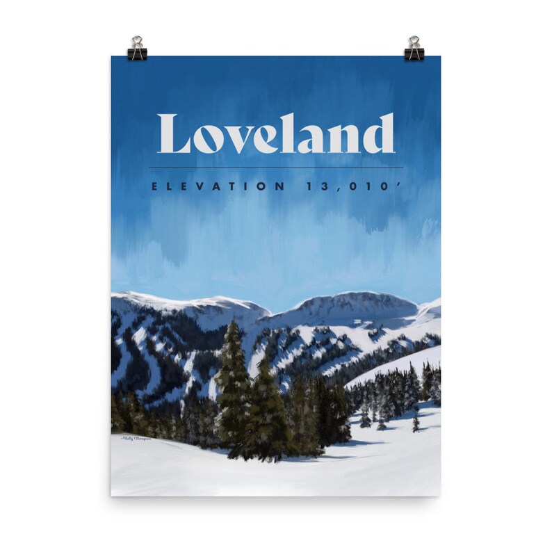 Loveland Poster BIG colorado Ski Poster Colorado Travel - Etsy