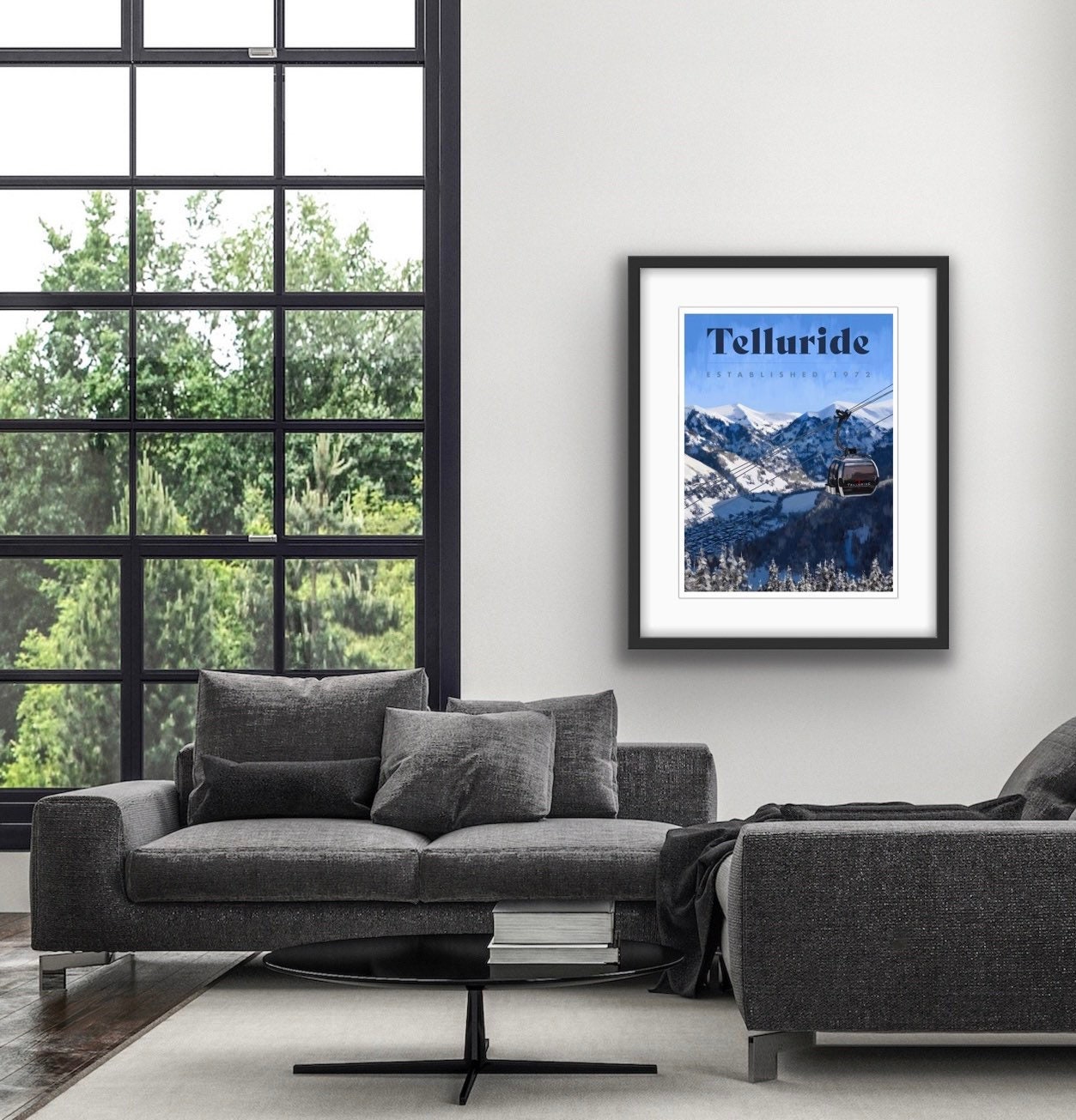 Telluride Poster - BIG -colorado Ski Poster - Colorado Travel Poster ...