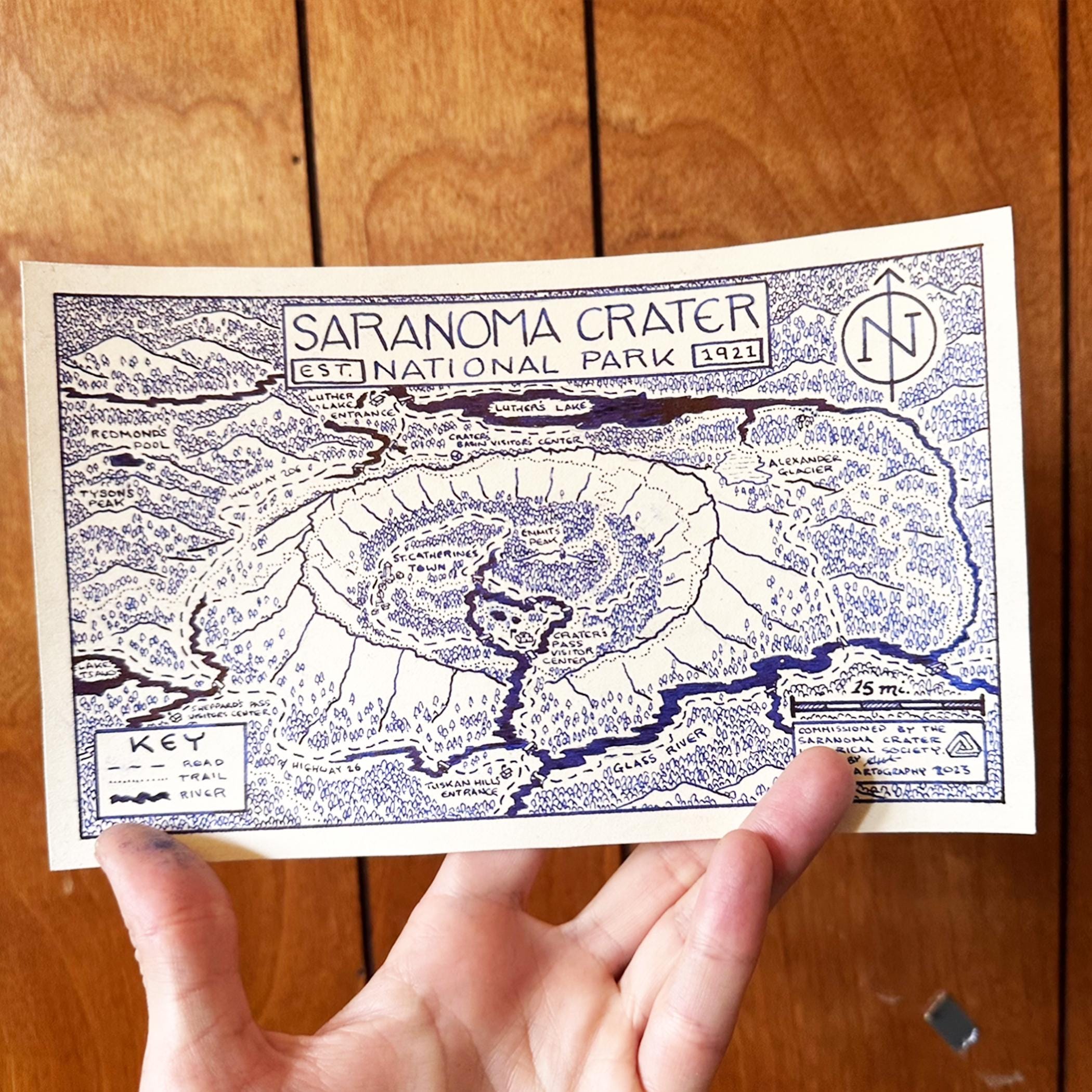 Commission Map | Hand-drawn by Cryptocartography | Custom Map of ...