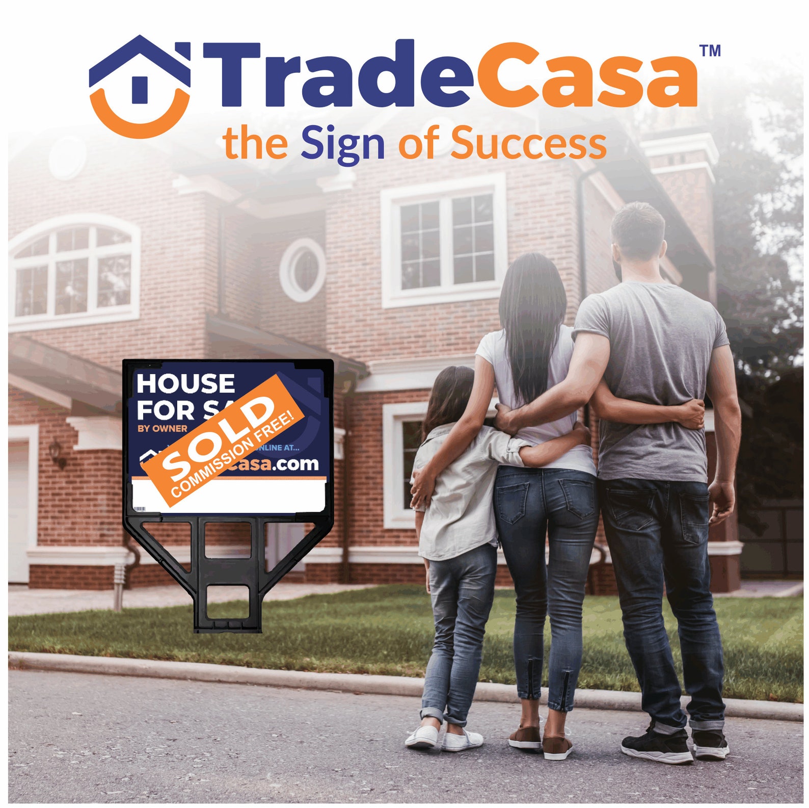 Large House For Sale By Owner Yard Sign & Premium Sign Frame Etsy