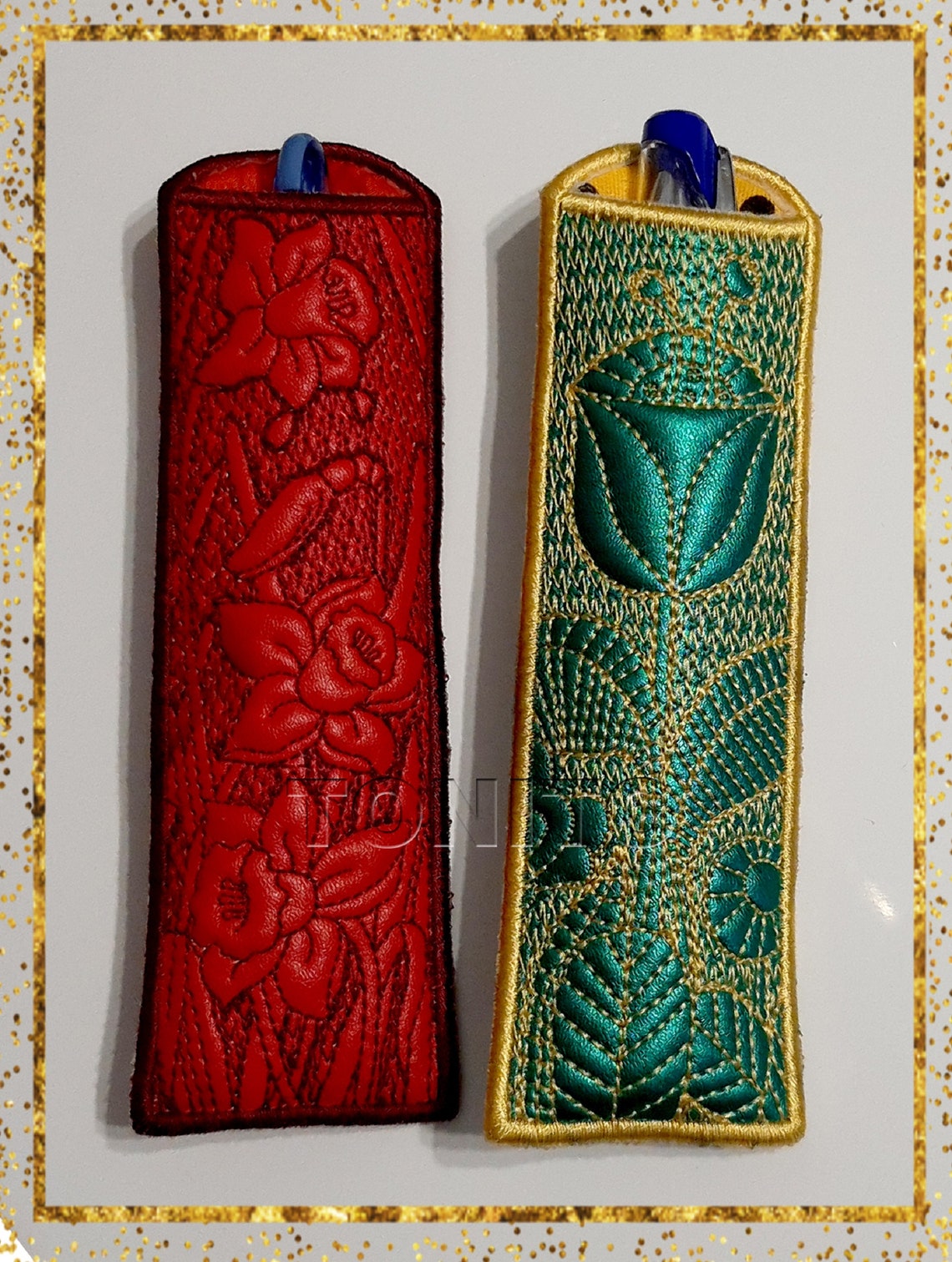 Machine jessecmault design pencil case flower pencil case ith  etsy