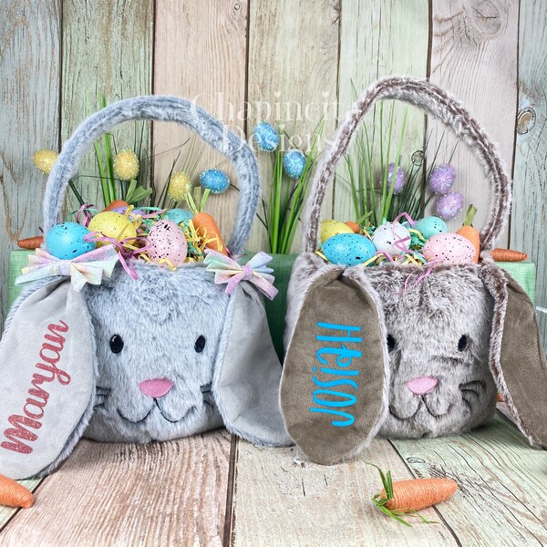 Bunny Easter Basket Etsy