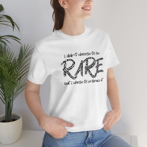 Rare Disease Awareness Short Sleeve T-Shirt, Gift for Patient, Warrior