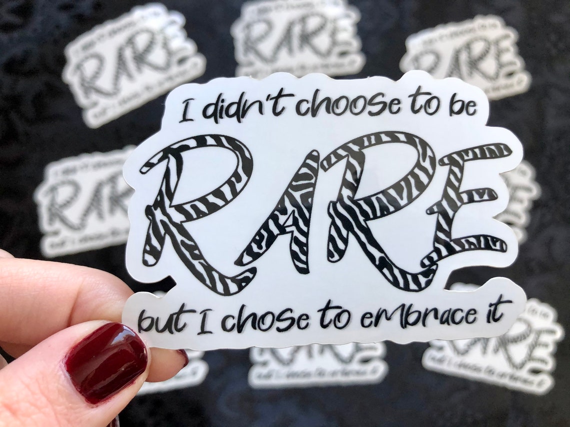Rare Disease Sticker Zebra Sticker Die Cut Sticker Rare Etsy