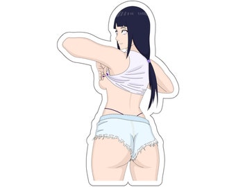 Anime Waifu Flashing Ecchi, Sexy, Lewd, Fetish Kiss Cut Stickers 3”X4” Waterproof/UV Proof