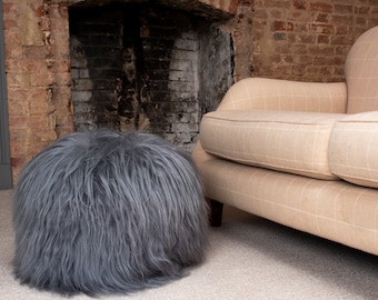 Icelandic Sheepskin FootStool/Poufs "without legs"