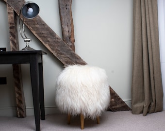 Icelandic Sheepskin FootStool/Stool "classic"