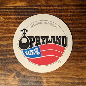 Opryland USA (Nashville, TN) refrigerator magnet. Handmade from vintage promotional materials!