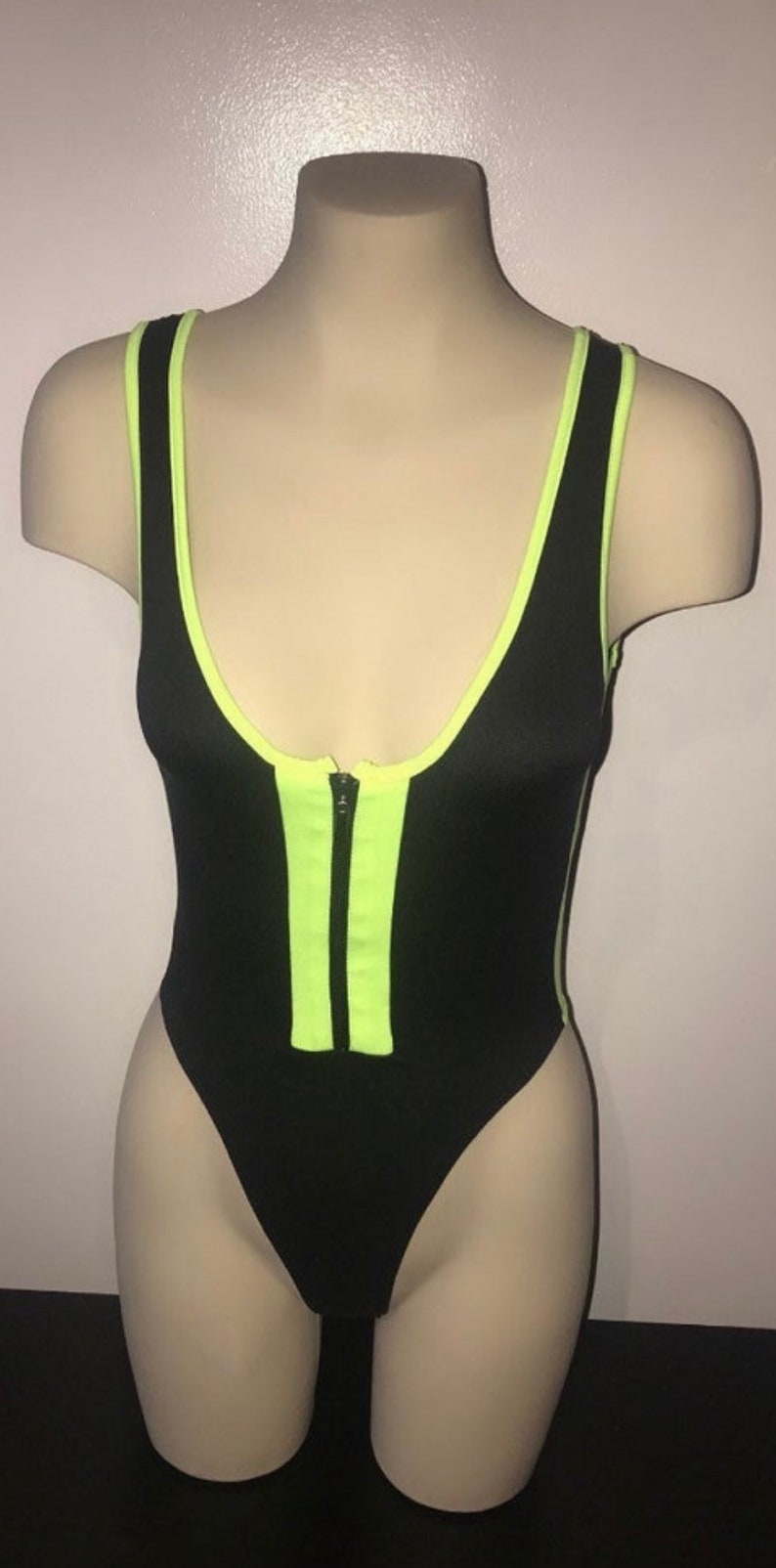 Bodysuit One Piece Set Neon Green  Rave Festival Coachella Ile Sonic Event Concert Club Party Night out Summer Spring Hot 2021 