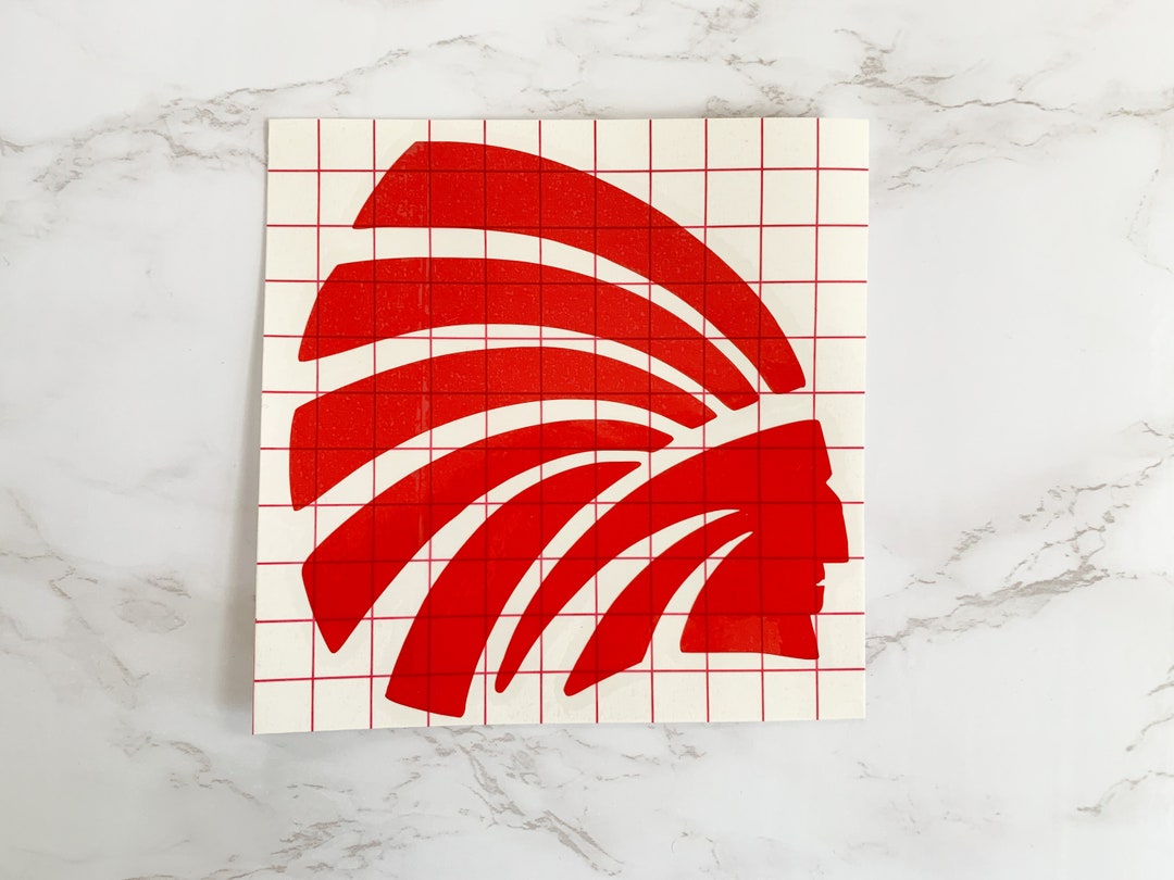Vinyl Car Decal Power Indian White Decal Red Decal Window Decal Car