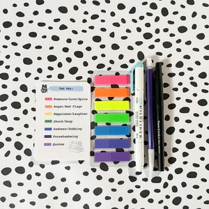 Small Annotation Kit | Book Annotation | Highlighter | Tabs | Pen | Pencil | Tab Key | BookTok | Bookish