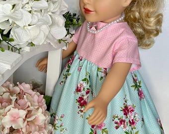 Doll dress clothing Fits 18” American Girl AG  baby doll outfit handmade