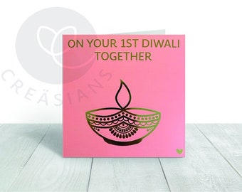 On Your 1st Diwali Together card