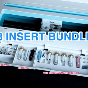 Cricut Maker Aufbewahrungs-Einsatz-Bundle - 3 Einsätze zur Aufbewahrung all Ihrer Klingen und Gehäuse.