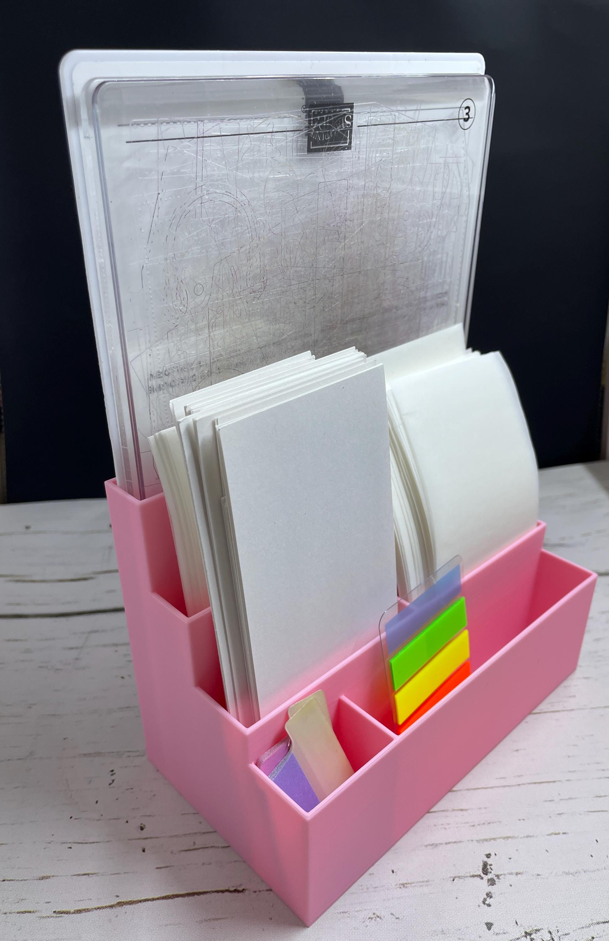 3D Printed Desk Caddy for Crafters - Organizer for Card Making Supplies ...