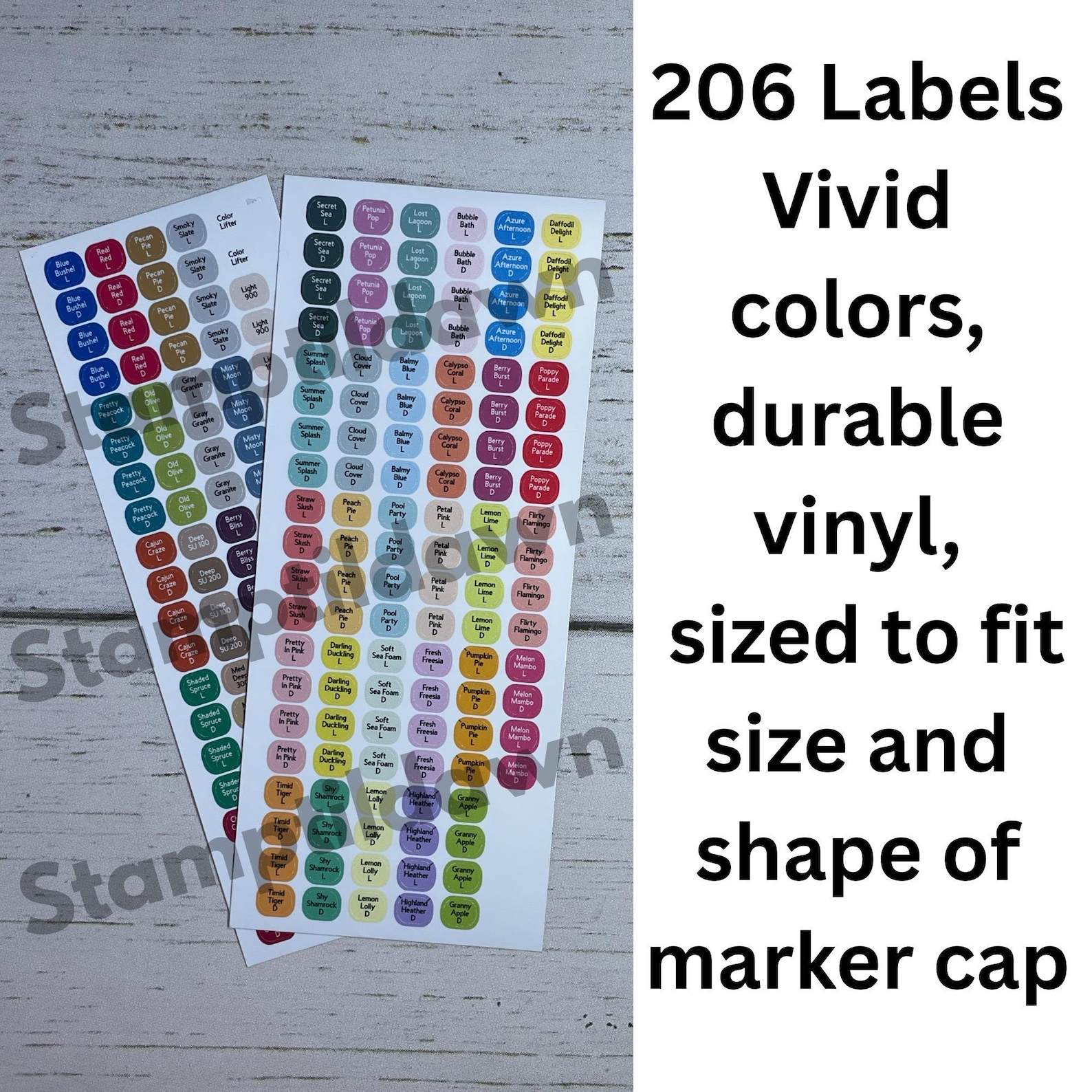 End Cap Stickers for Stampin' Blends - Etsy