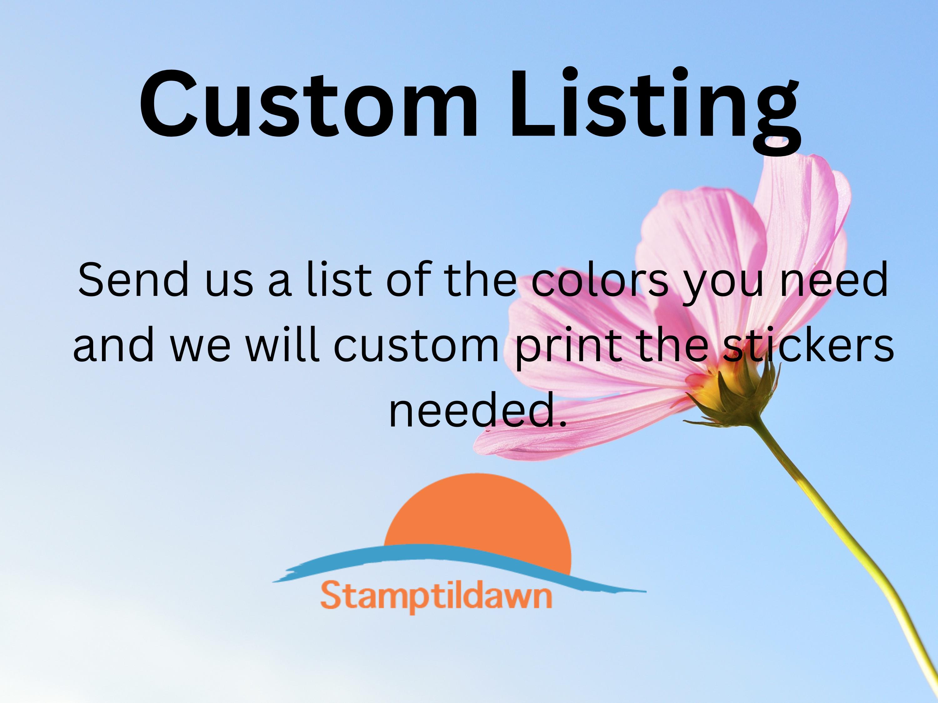 Custom Order End Cap Stickers for Retired Stampin' Blends - Etsy