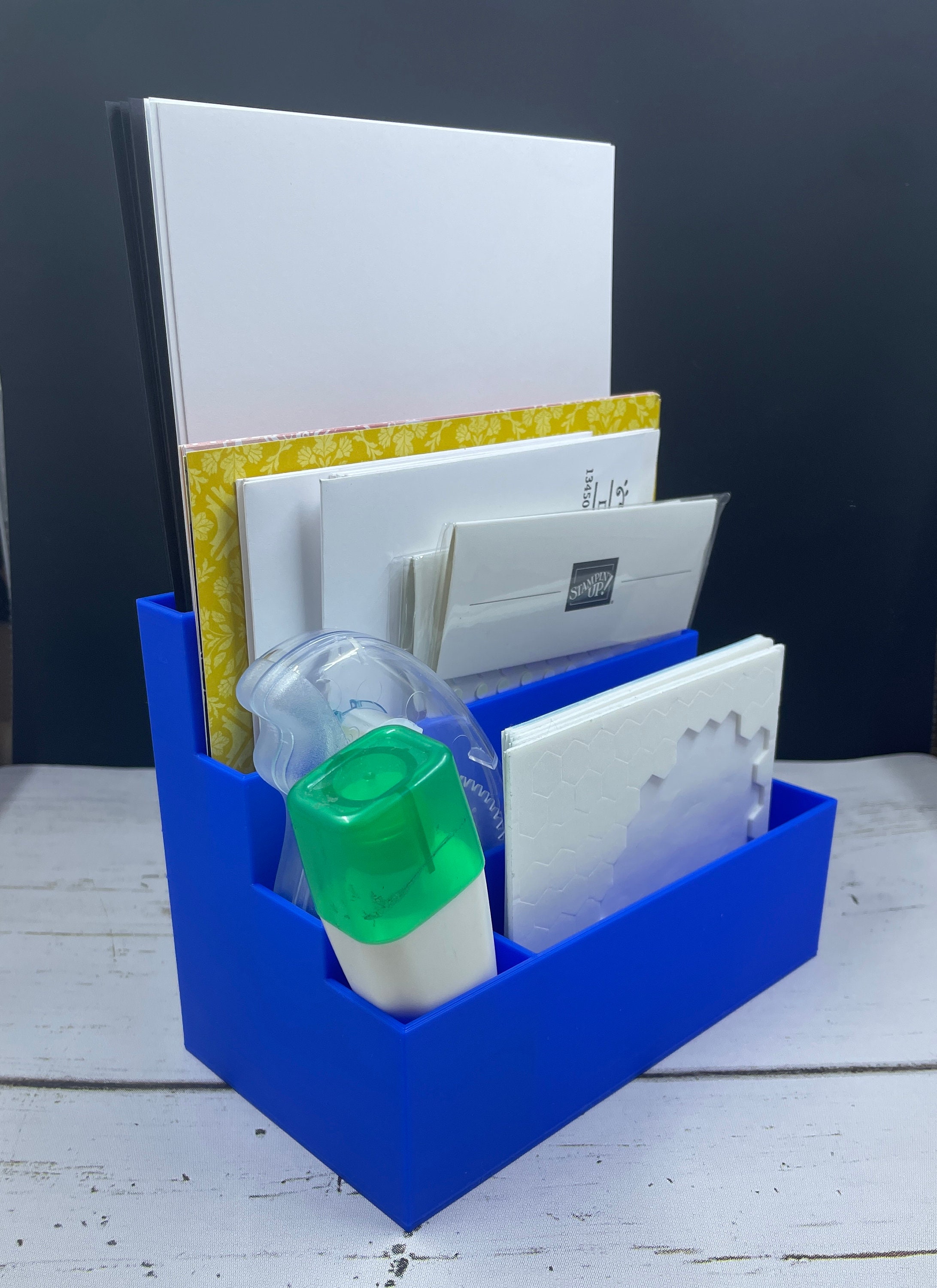 3D Printed Desk Caddy for Crafters - Organizer for Card Making Supplies ...