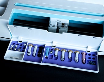 Organizzatore Accessori Cricut Maker | Cassetto Porta Lame E Utensili | Kit Con Adesivi | Colore Rosa - Foto 7