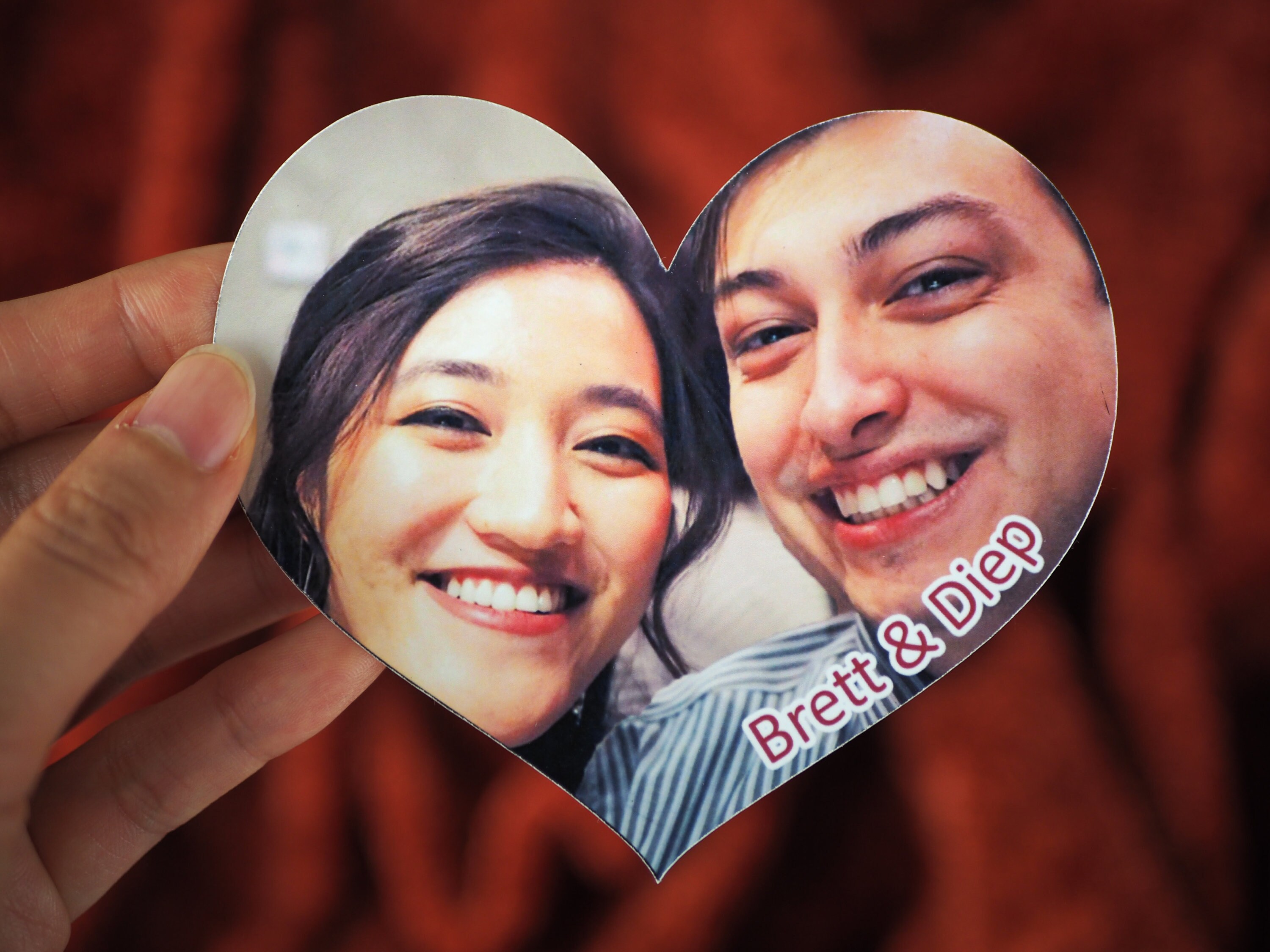 Custom Heart Shaped Photo Stickers Personalized Gifts for Etsy