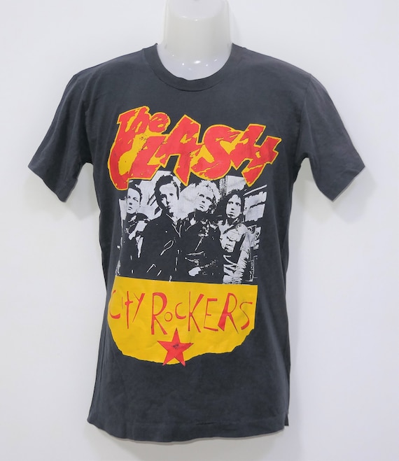 Vintage The Clash City Rockers 80's Black T Shirt