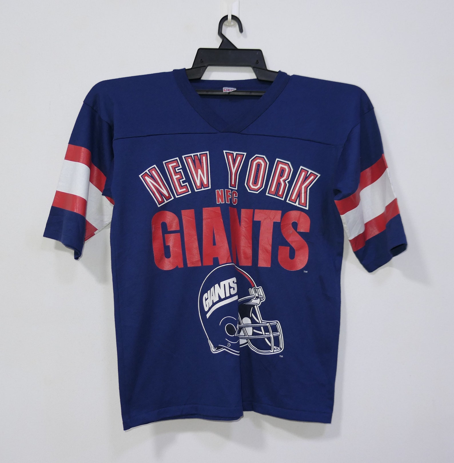 Vintage New York Giants NFL Logo Jersey VNeck GARAN camiseta Etsy