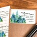 Christmas Mailing Labels | Winter Skies Holiday Return Address Labels | Personalized Christmas Card Address Stickers - CD2.25 