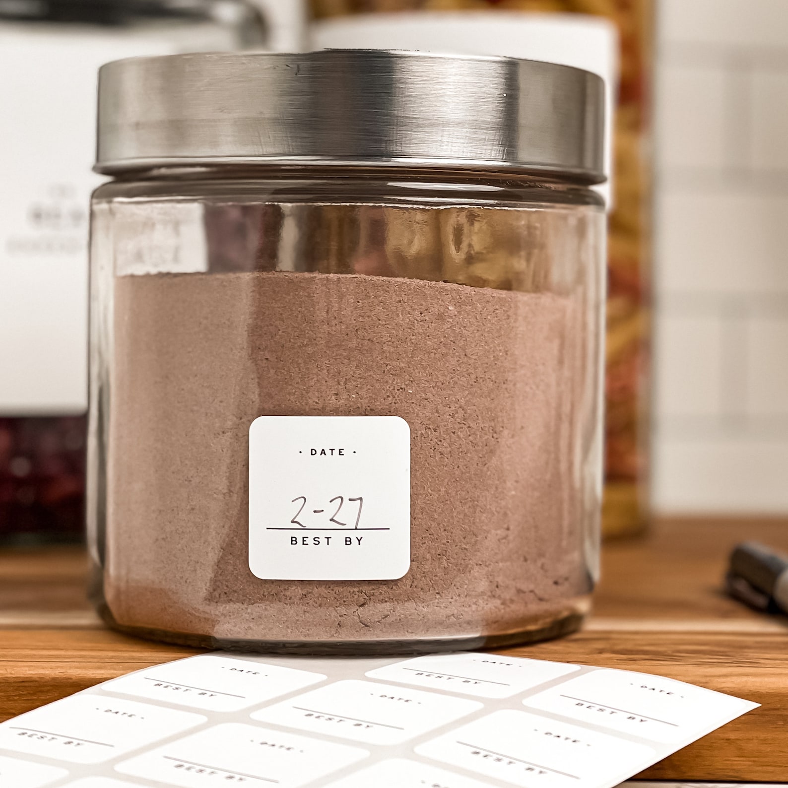 Kitchen Storage Expiration Date Labels Simply Modern Kitchen Etsy