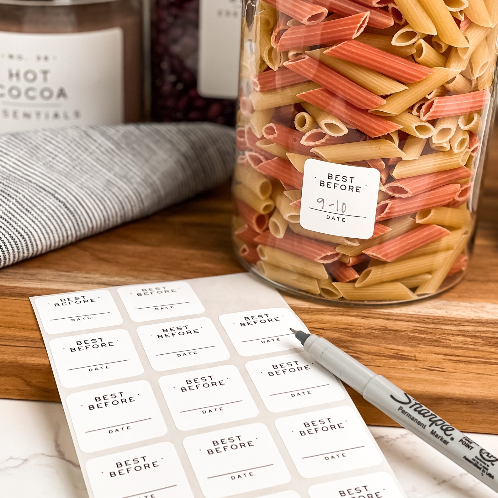 Kitchen Storage Expiration Date Labels Simply Modern Kitchen Etsy