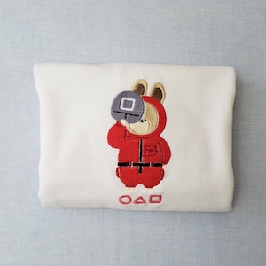 Red Suit Square Crewneck