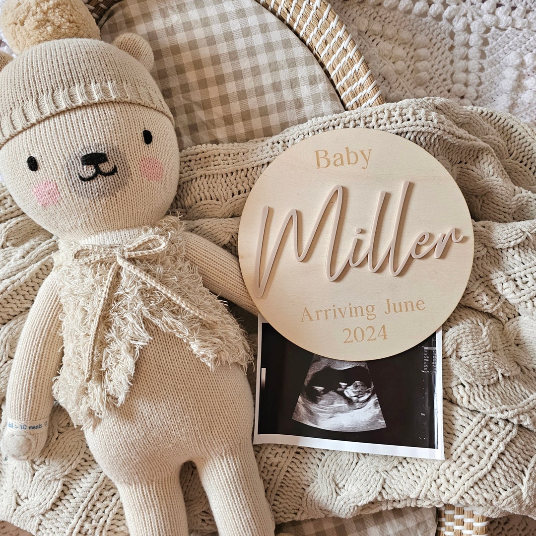 Personalised BABY Announcement Plaque Wooden Pregnancy Announcement — free download