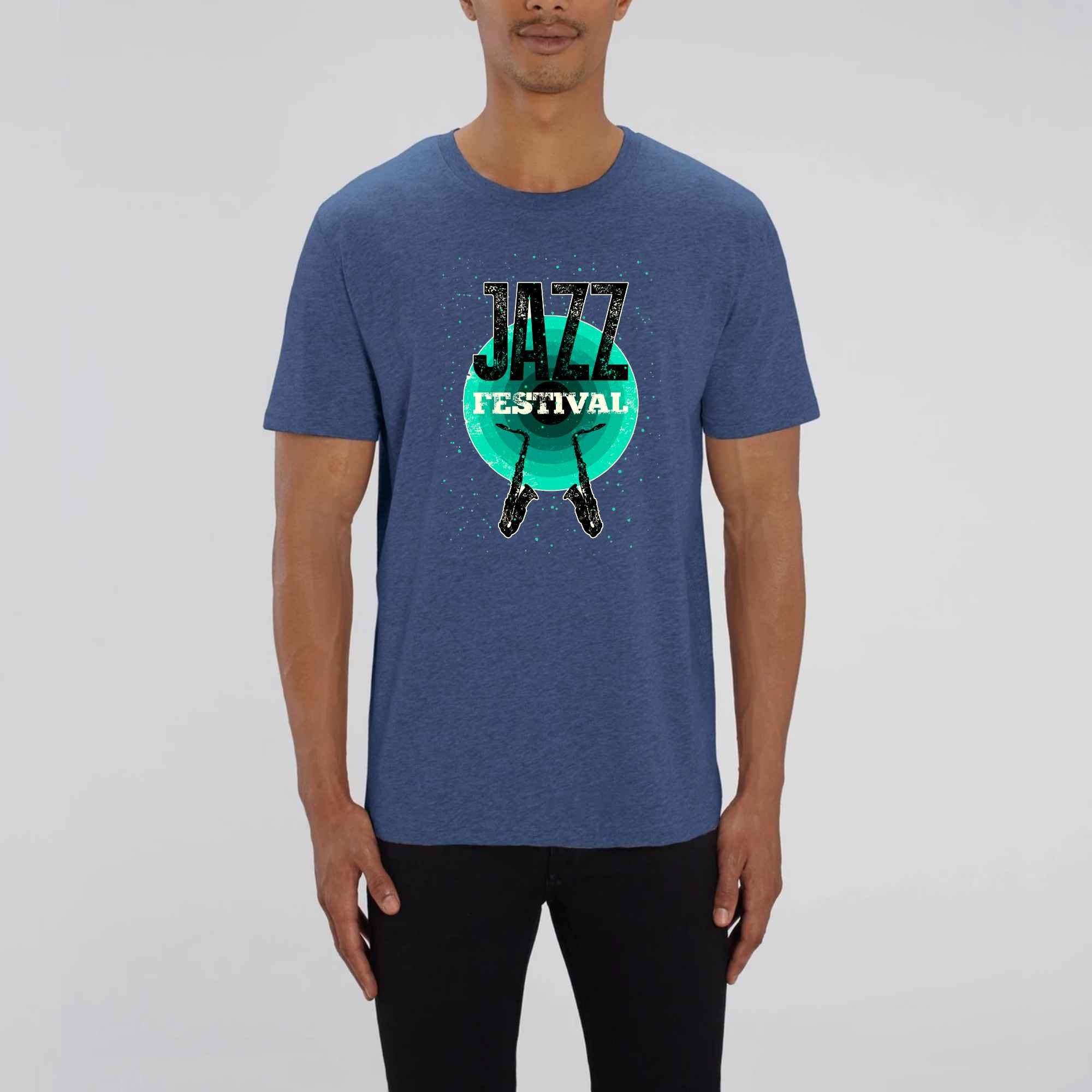 Jazz Festival Men's Print Tshirt 2 Unisex 100 Organic Etsy UK