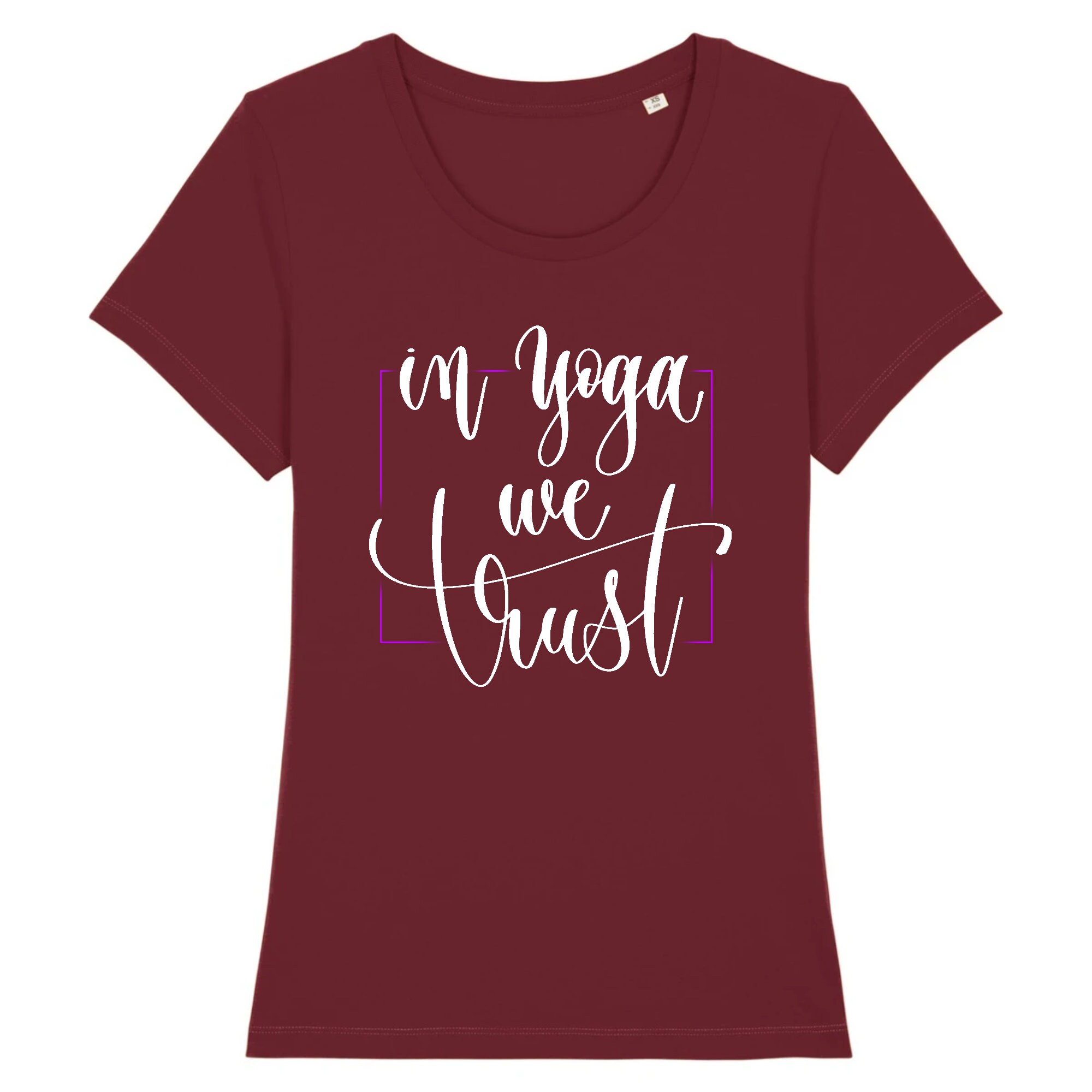 Women's printed Tshirt In yoga we trust yoga tshirt Etsy