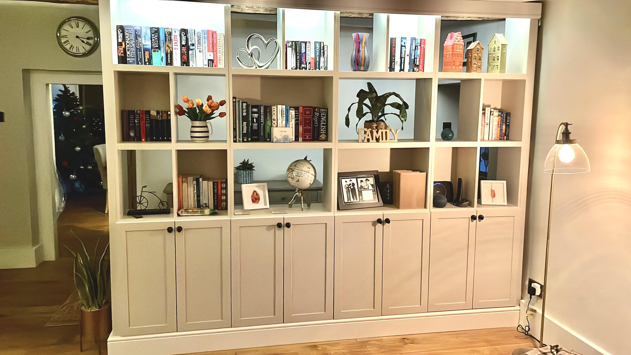 Wooden Room Divider Wall Partition Shelving Unit Storage Etsy UK