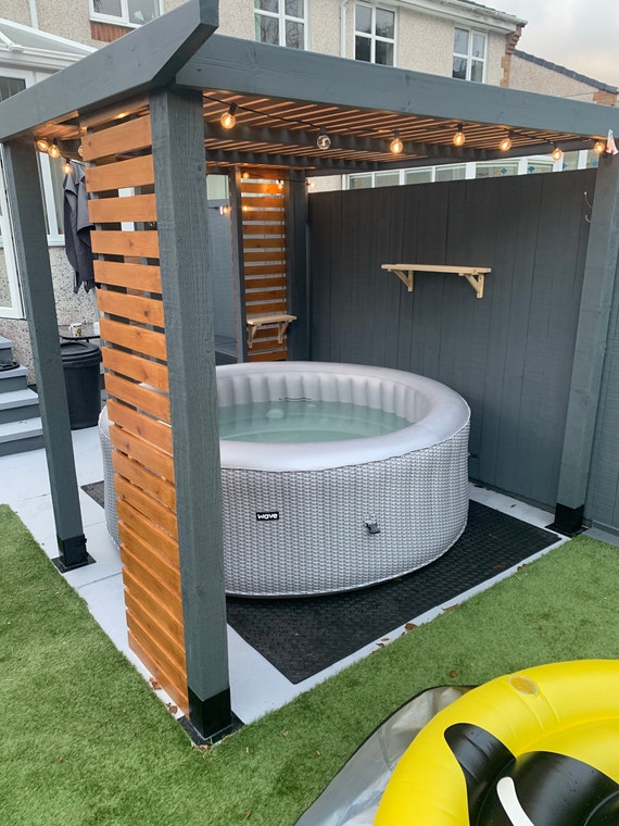 Outside Hot Tub Covered Area Etsy UK