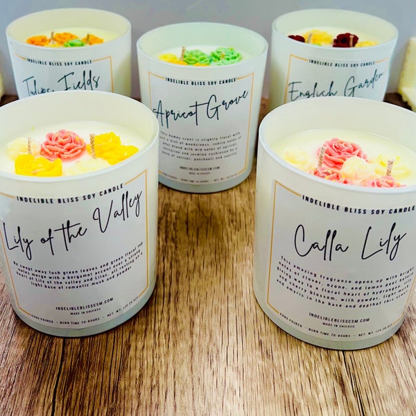 SPRING SOY CANDLE| Spring Candle| Lily| Apricot| Tulips| Floral Candle | Easter candle| Mother’s Day Gift| House Warming Gift| Spring Scents