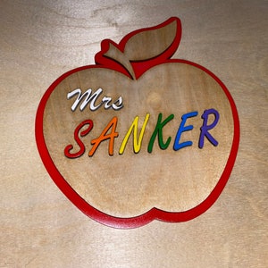&quot;Lehrer Apfel Zeichen, individuell, &quot;&quot;Lehrer Geschenk&quot;&quot;, Lehrer Geschenk, &quot;&quot;Lehrer Wertschätzung&quot;&quot;, &quot;&quot;Lehrer Zeichen&quot;&quot; , &quot;&quot;Lehrer Zeichen&quot;&quot; .&quot;