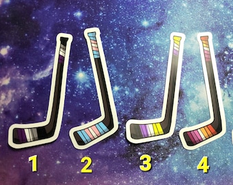 Hockey Stick Pride Stickers