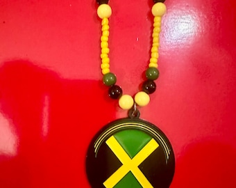 Jamaica Flag Necklace