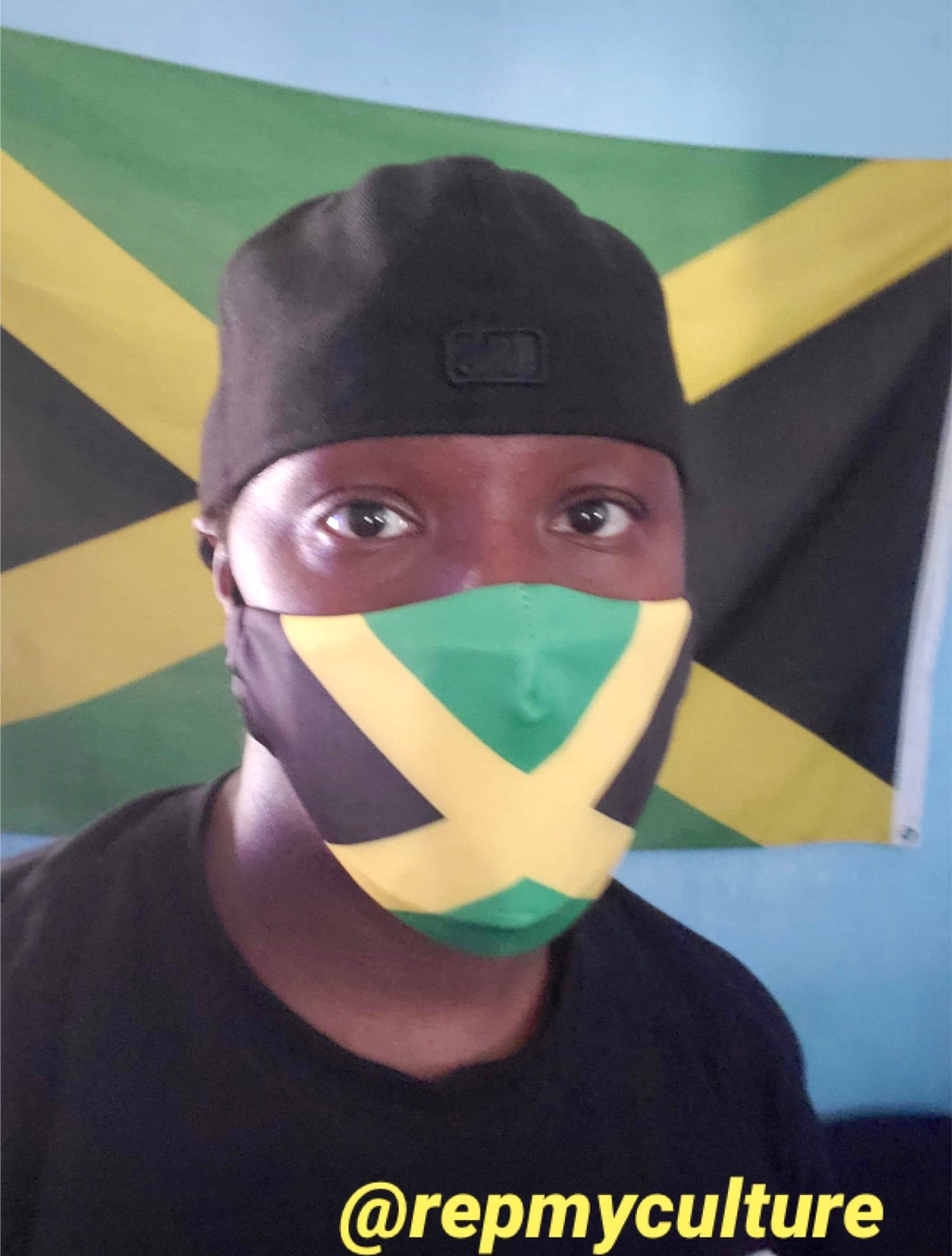 Jamaican Flag Face Mask With Filter Etsy