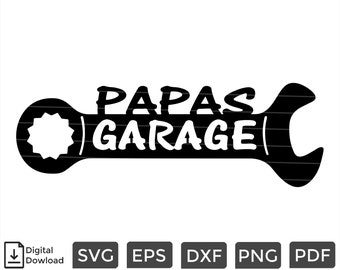Papas Garage Svg Etsy