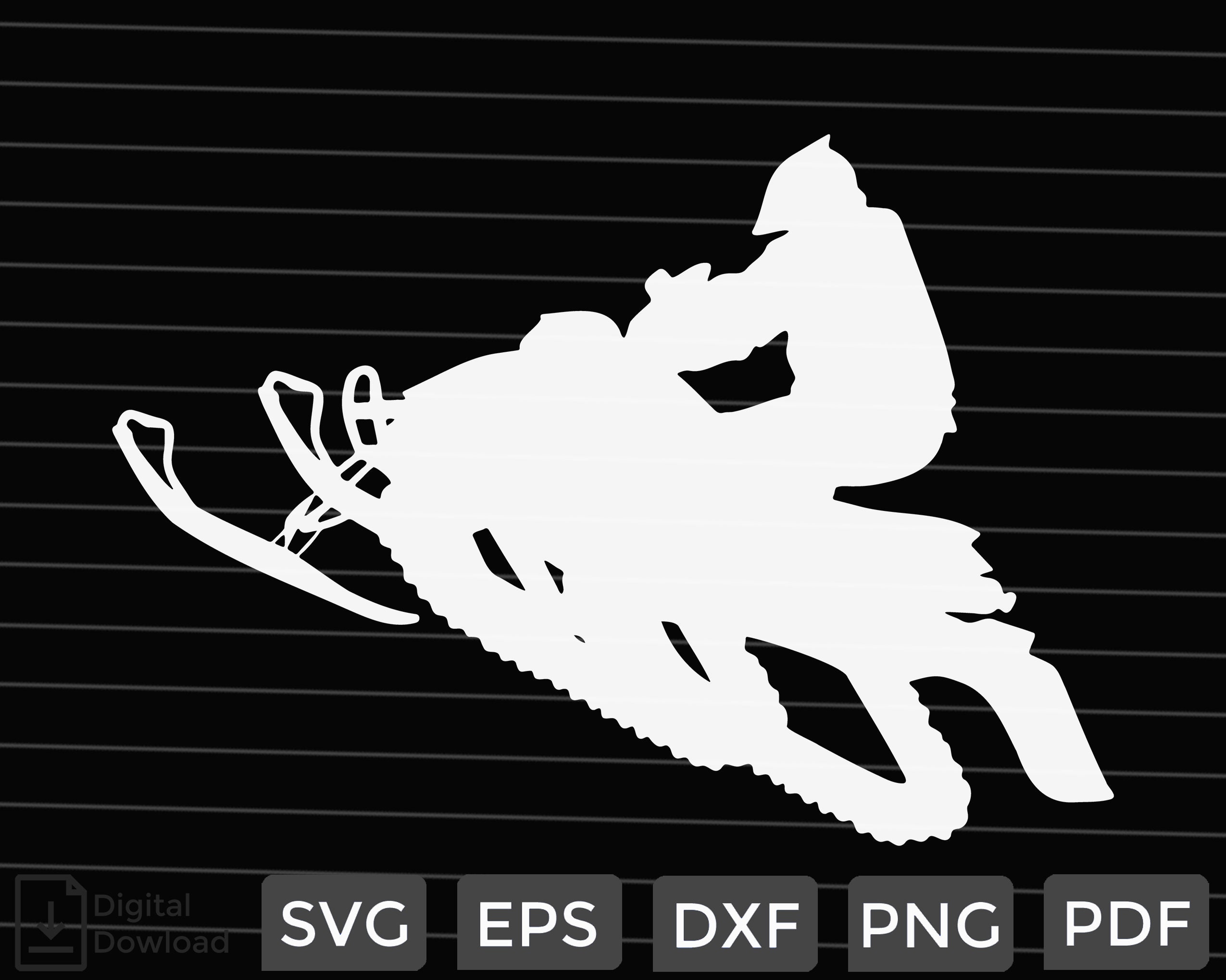Snowmobile Winter Sports Snow SVG Png / Snowmobile SVG / | Etsy