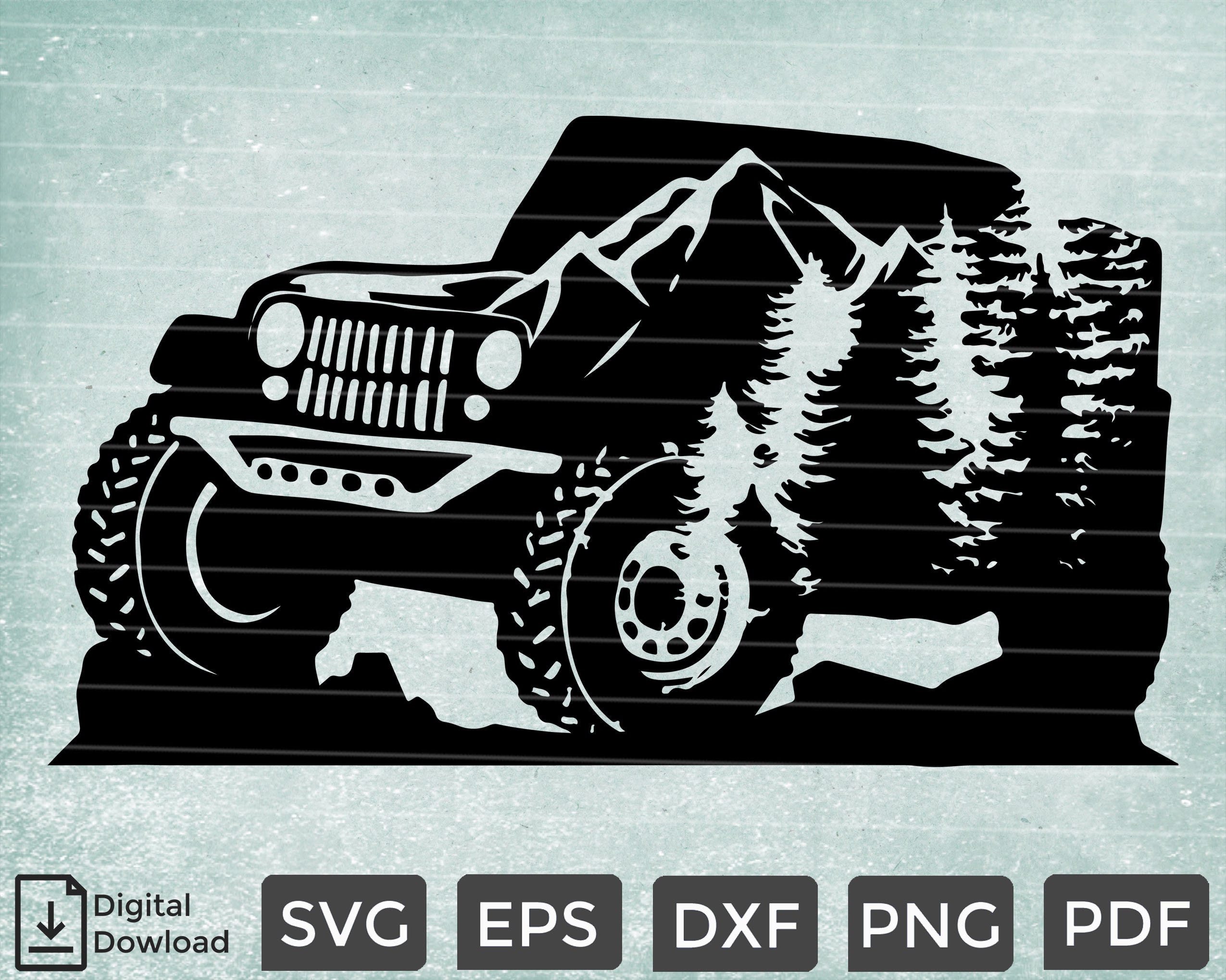 Free Free 162 Jeep Going Up Mountain Svg SVG PNG EPS DXF File